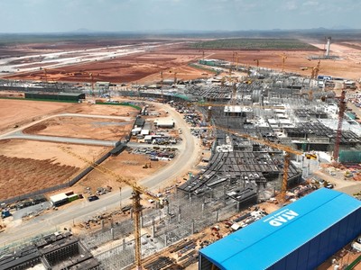 Sân bay Long Thành, một dự án trọng điểm đang được triển khai nhanh và có tác động tích cực tới thị trường địa ốc phía Nam. Ảnh: Internet.