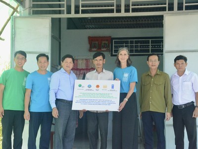 Trong đợt bàn giao này, đã có 425 hộ gia đình được nhận nhà an toàn. Ảnh: UNDP.