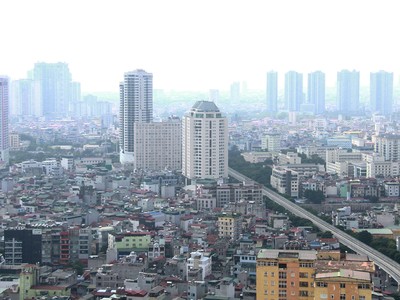 Hà Nội đã vận hành 2 tuyến đường sắt trên cao - hạng mục quan trọng khi phát triển theo mô hình TOD. Ảnh: Bình Minh.