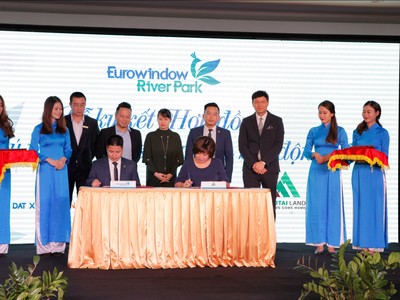 Ông Nguyễn Mạnh Cường – đại diện chủ đầu tư ký hợp đồng với Đất Xanh Miền Bắc, Cenland và Phú Tài Land.