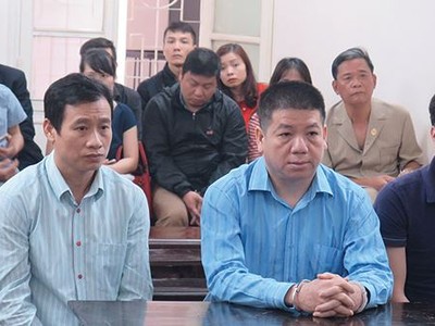 Các bị cáo tại phiên tòa tháng 3/2018