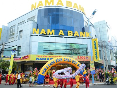 Nam A Bank: Lợi nhuận và tổng tài sản vượt 30% chỉ tiêu