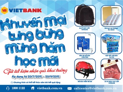 Gần 1.000 quà tặng mừng năm học mới tại VietBank