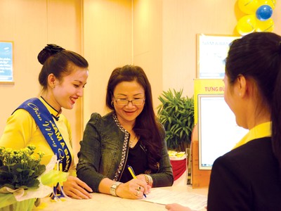 Nam A Bank khai trương phòng giao dich Tân Uyên tại Bình Dương