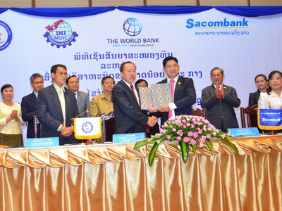 World Bank hỗ trợ 4 triệu USD cho Sacombank Lào 