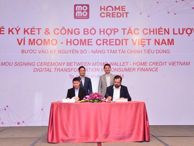 Ví Momo và Home Credit Việt Nam ký hợp tác chiến lược