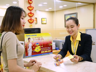 Nam A Bank ưu đãi cho khách hàng gửi tiết kiệm sau Tết