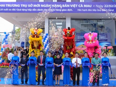Ngân hàng Bản Việt Cà Mau khai trương trụ sở mới