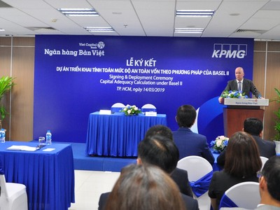 Ngân hàng Bản Việt ký hợp tác  KPMG triển khai tính toán mức độ an toàn vốn theo phương pháp Bael II