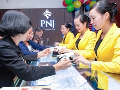 PNJ: Giá vàng tăng cao tác động không đáng kể đến doanh thu 