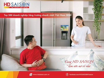 HD SAISON thuộc Top doanh nghiệp tăng trưởng xuất sắc
