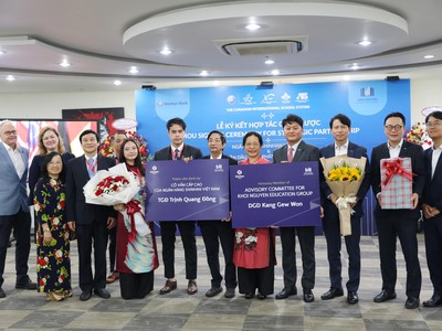 Ngân hàng Shinhan ký hợp tác với Giáo dục Khôi Nguyên