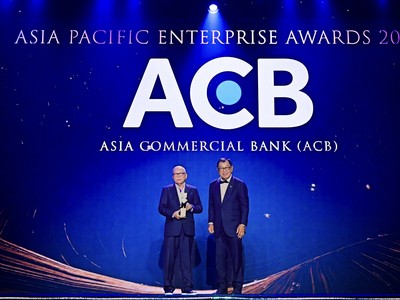ACB được vinh danh tại hạng mục Doanh nghiệp xuất sắc châu Á.