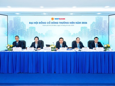 Vietbank (VBB) đặt kế hoạch lợi nhuận trước thuế 2.100 tỷ đồng, hoàn thành thủ tục niêm yết trên HOSE trong quý II/2026