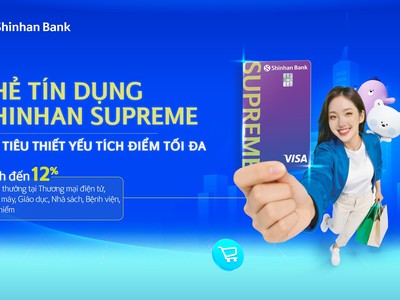 Ngân hàng Shinhan ra mắt thẻ tín dụng Shinhan Supreme