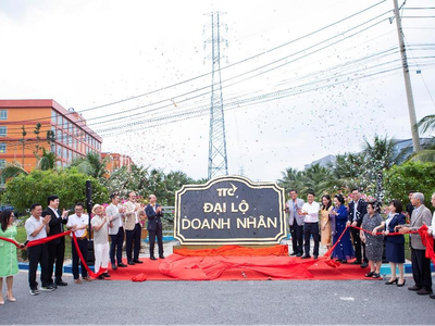 Đại lộ Doanh nhân cùng các tuyến đường nội khu mang tên doanh nghiệp, thương hiệu tại KCN Thành Thành Công (Tây Ninh).