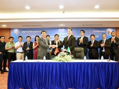 Hòa Phát mua dây chuyền sản xuất thép cuộn cán nóng hiện đại nhất thế giới của Danieli