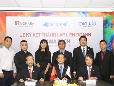 Hòa Bình bắt tay đối tác Nhật phát triển lĩnh vực trang trí nội thất 