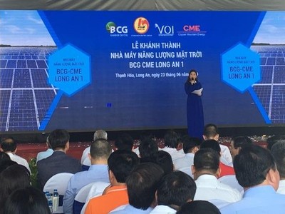 Bamboo Capital (BCG) khánh thành nhà máy điện mặt trời tại Long An