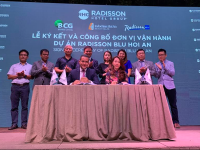 BCG ký hợp tác với Tập đoàn Khách sạn Radisson quản lý khu nghỉ dưỡng 5 sao