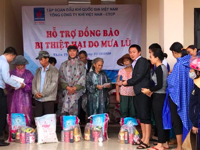 PV GAS ủng hộ 600 triệu đồng cho Thừa Thiên - Huế và Quảng Trị trong cơn bão số 8