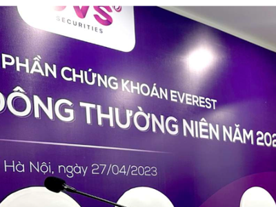 Chứng khoán Everest (EVS) chia cổ phiếu tỷ lệ 10:6 nâng vốn điều lệ lên 1.648 tỷ đồng, phát triển dịch vụ hướng đến khách hàng