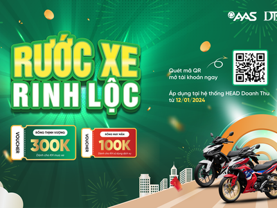 Chứng khoán Smart Invest (AAS) lì xì khách hàng đầu năm với chương trình "Rước xe rinh lộc", tổng giá trị 1 tỷ đồng