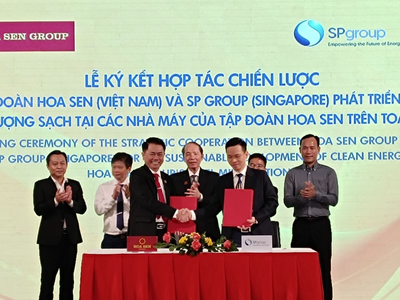 Hoa Sen và SP Group hợp tác chiến lược về phát triển bền vững năng lượng sạch
