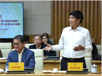 Chủ tịch Hòa Phát (HPG) Trần Đình Long: "Tháo gỡ về thể chế chính sách nếu làm nhanh hơn nữa rất có lợi cho doanh nghiệp"