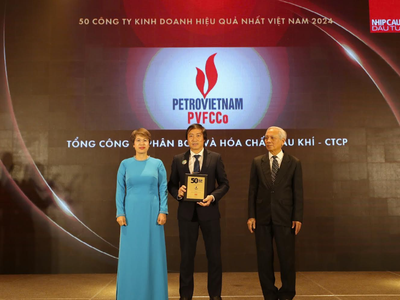 PVFCCo nhận giải thưởng Top 50 công ty kinh doanh hiệu quả nhất Việt Nam năm 2024