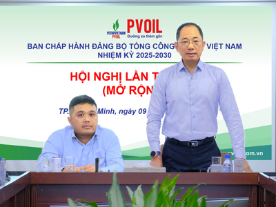 Ông Cao Hoài Dương – Bí thư Đảng ủy, Chủ tịch HĐQT PVOIL chỉ đạo tại Hội nghị