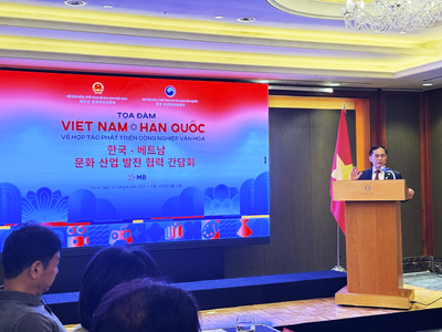 "Anh Trai Vượt Ngàn Chông Gai", "Gia đình Haha" xuất hiện tại Tọa đàm cấp cao Việt - Hàn về hợp tác phát triển công nghiệp văn hóa