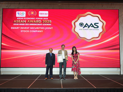 Lãnh đạo AAS nhận giải thưởng danh giá “Doanh nghiệp Tiêu biểu ASEAN 2025”