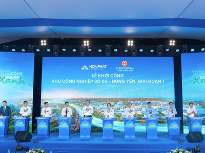 Hòa Phát (HPG) khởi công khu công nghiệp thứ ba tại Hưng Yên theo mô hình công nghiệp hỗ trợ