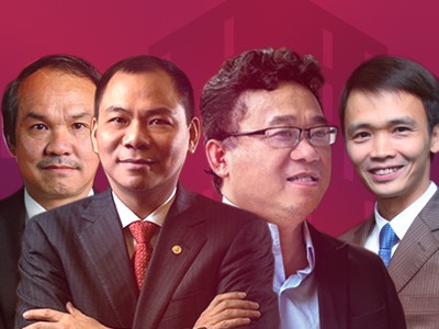 Các đại gia bất động sản vẫn chiếm những vị trí quan trọng trong bảng xếp hạng người giàu trên sàn chứng khoán