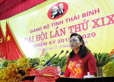 Bà Nguyễn Thị Lĩnh, Tân Phó Chủ tịch UBND tỉnh Thái Bình