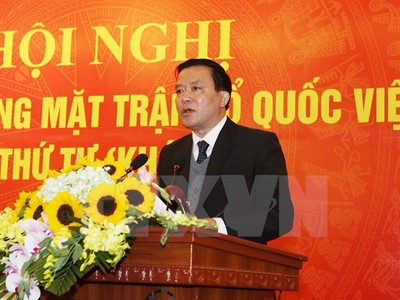 Phó Chủ tịch Ủy ban Trung ương Mặt trận Tổ quốc Việt Nam Nguyễn Văn Pha. (Ảnh: Nguyễn Dân/TTXVN)