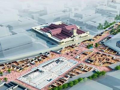 Hình ảnh đồ họa dự án "Khu phố ngầm Nhà ga trung tâm Bến Thành - Nhà ga Nhà hát Thành phố". Ảnh: Ban quản lý đường sắt đô thị TP.HCM.