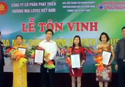 Công ty Cổ phần Phát triển Thương mại Lotus Việt Nam chưa làm thủ tục đăng ký cấp Giấy chứng nhận hoạt động bán hàng đa cấp với cơ quan có thẩm quyền. (Ảnh từ clip: lotusvietnam.vn)