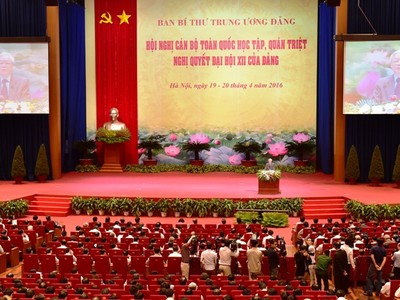 Toàn cảnh phiên khai mạc Hội nghị. Ảnh: VGP/Nhật Bắc