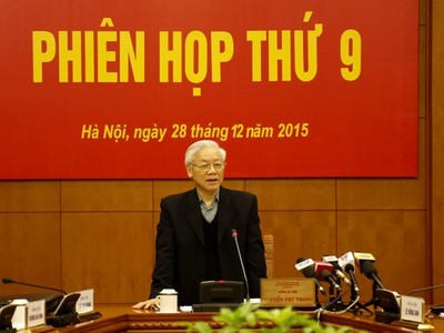 Tổng Bí thư Nguyễn Phú Trọng phát biểu tại phiên họp thứ 9 Ban Chỉ đạo Trung ương về phòng, chống tham nhũng