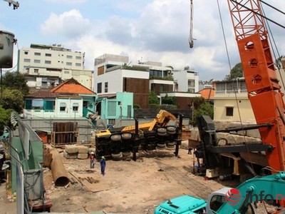 Vụ tai nạn xảy ra vào khoảng 10h sáng 12/5 tại công trình xây dựng căn hộ cao cấp địa chỉ số 376 đường Điện Biên Phủ, Phường 5, Quận 10, TP.HCM.