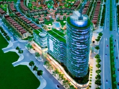 Phối cảnh tổng thể khu đô thị do Bitexco đầu tư xây dựng tại tỉnh Lào Cai.