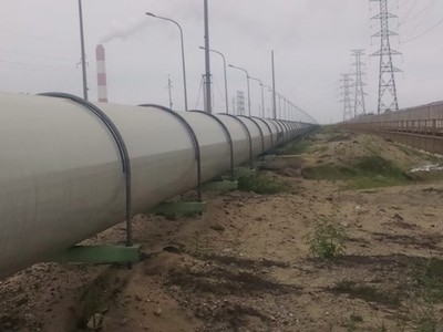 Hệ thống đường ống từ Formosa xả thải xuống biển Vũng Áng