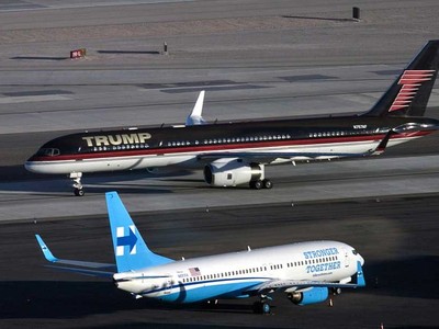 Đọ độ khủng máy bay của Trump và Hillary Clinton
