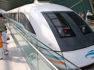 Tàu đệm từ Thượng Hải, Trung Quốc. Ảnh: Getty.