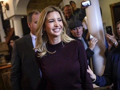 Ivanka Trump. Ảnh: Boston Globe