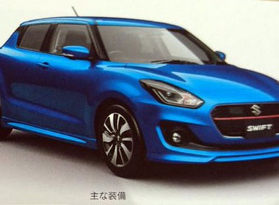Hình ảnh thiết kế trên Suzuki Swift thế hệ mới trên tạp chí. 