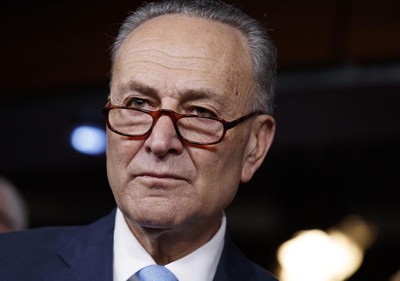 Ông Chuck Schumer, lãnh đạo phe thiểu số ở Thượng viện Mỹ. Ảnh: AP