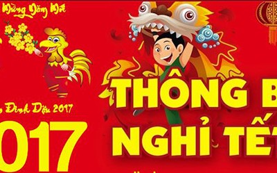Lịch nghỉ giao dịch chứng khoán dịp Tết Nguyên Đán 2017